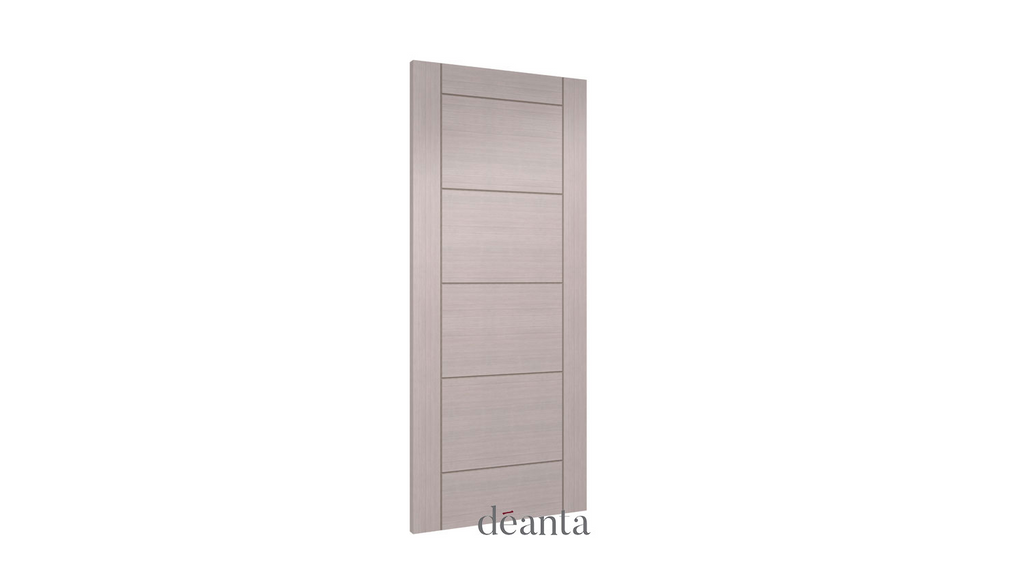 6' 6" X 2' 4" Hp12 Light Grey Ash 03 Deanta Door