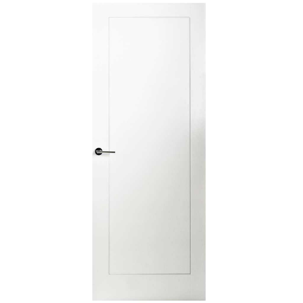 6' 6" X 2' 6" White Atlanta 1 Panel 1/2 Hr Fire Door - Smooth Primed Door