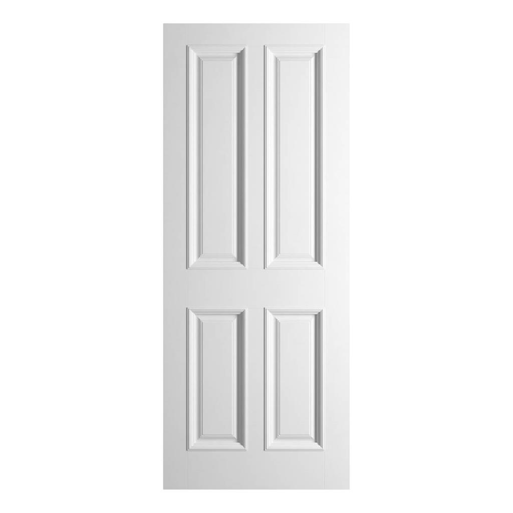 6'8" X 2'4" Bedford 4 Panel Bolection White Primed Door