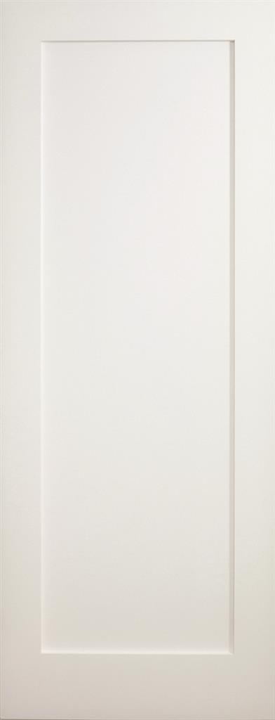 6' 6" X 2' 0" Boston Shaker White Primed Single Panel Door