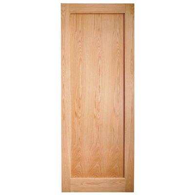 6' 8" X 2' 8" White Oak Solid Rushmore Single Panel Door - Pre-finished