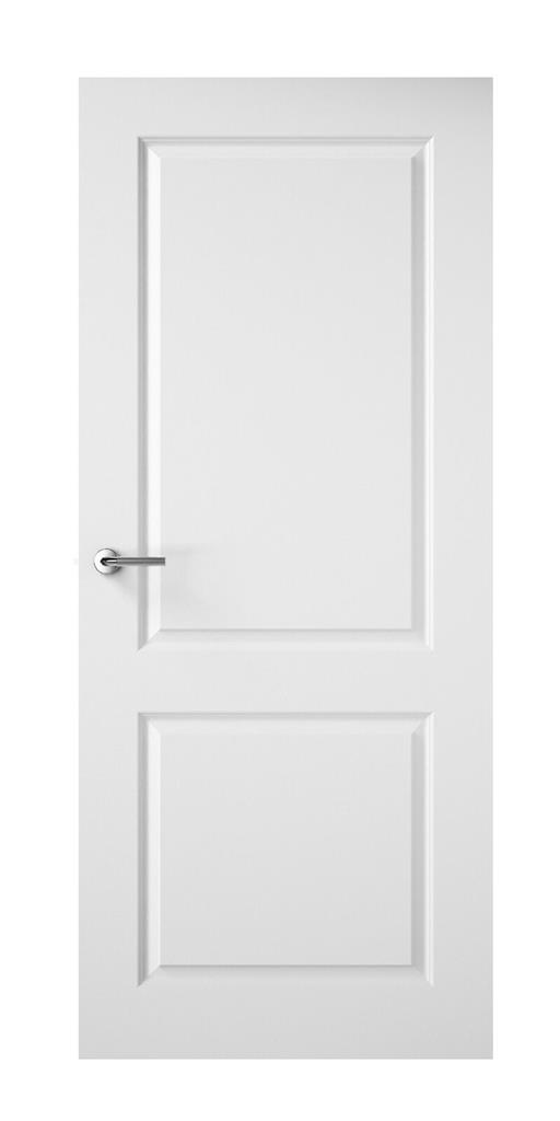 6' 6" X 2' 0" White Killeshandra 2 Panel 1/2 Hr Fire Door - Smooth Primed Door