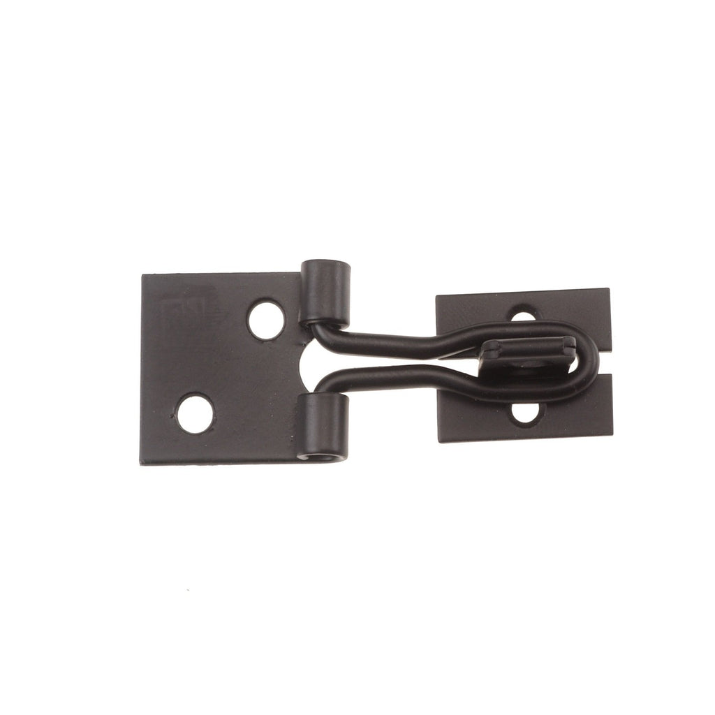 Era 6" Wire Hasp & Staple - Black