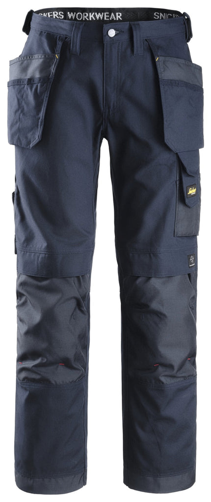 Snickers 3214 Canvas+ Trousers Navy - Size 148