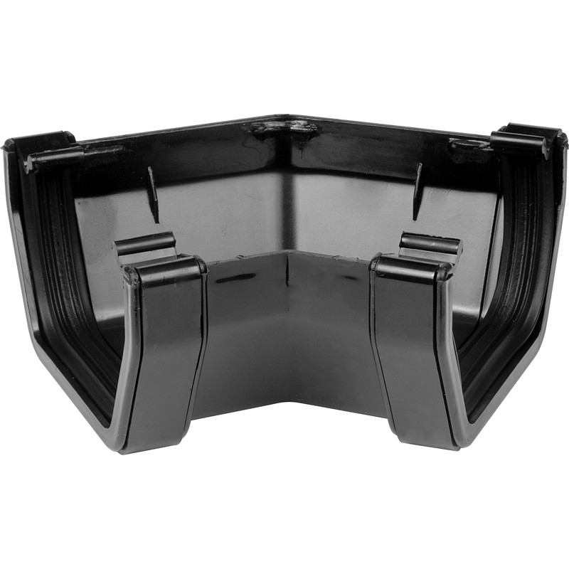 114mm Sq Flo Black 45 / 135° Gutter Bend