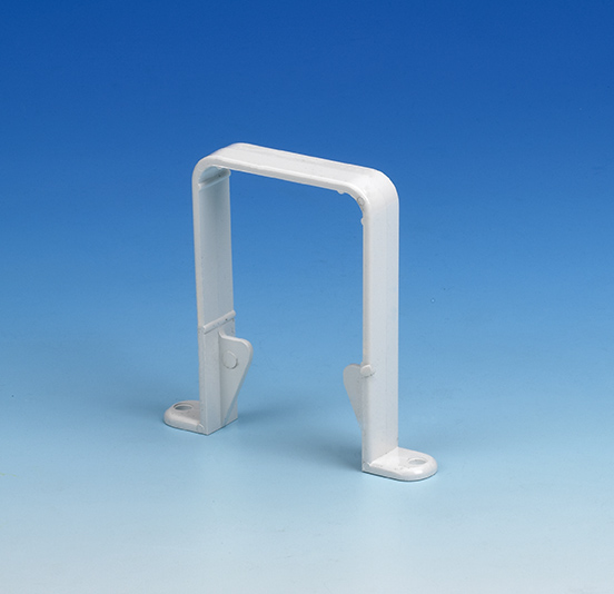 65mm Sq Flo White Downpipe S/off Bracket