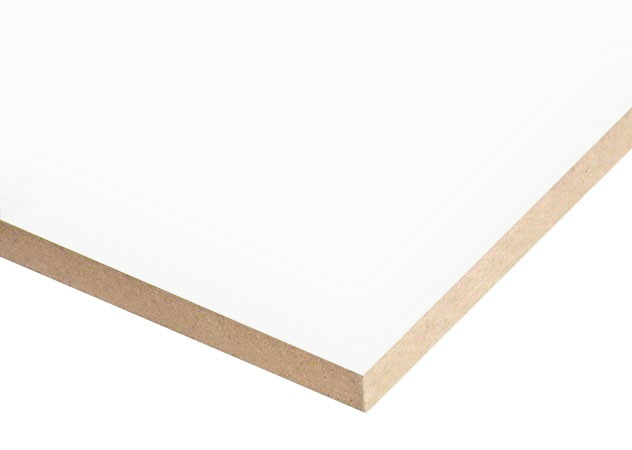 8' X 4' X 18mm White Melamine Mdf