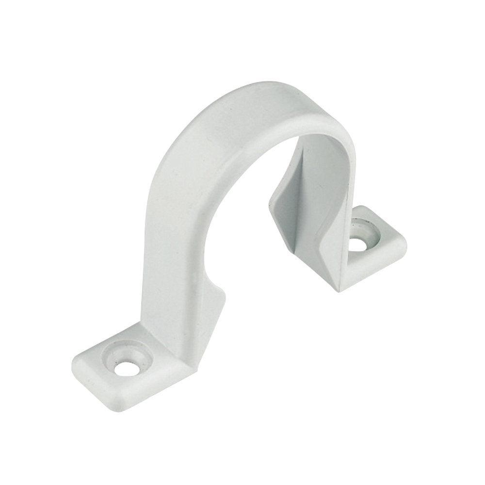 2" White Waste Pipe Clip