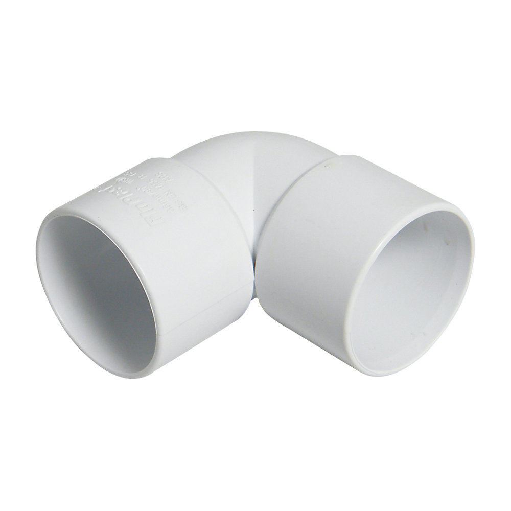 2" X 90° White Waste Elbow