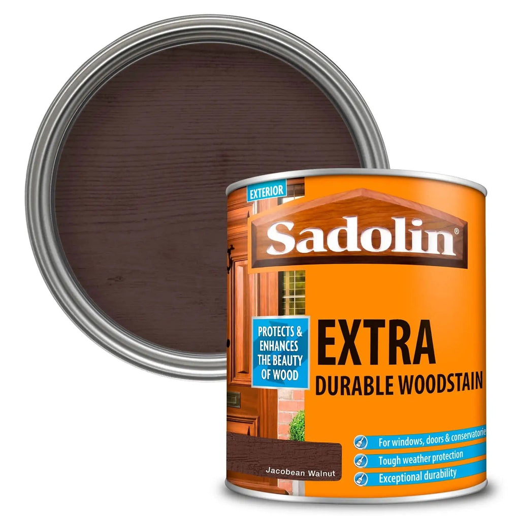 500ml Sadolin Extra - Jacobean Walnut