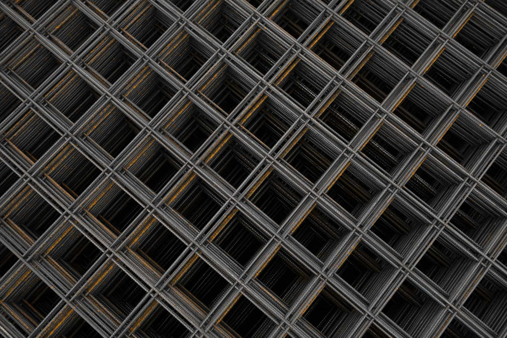 8' x 4' Sheet 3" x 3" Black Weld Mesh (4mm)