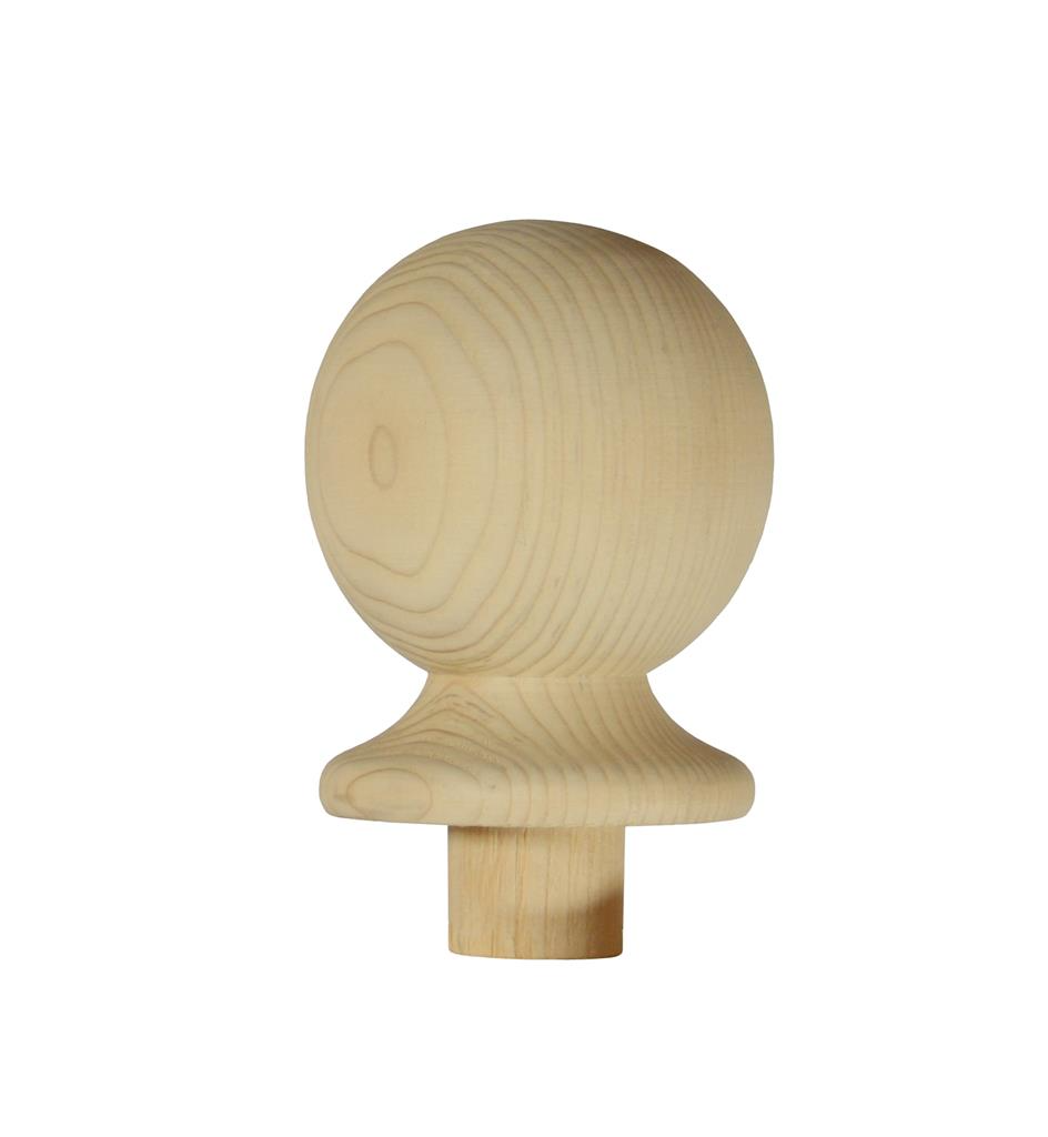 Pine Full Newel Ball Post Cap 106 X 85 X 85mm Richard Burbridge